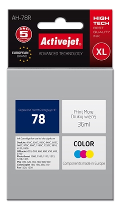 Attēls no Activejet AH-78R Ink Cartridge (replacement for HP 78 C6578D; Premium; 36 ml; colour)