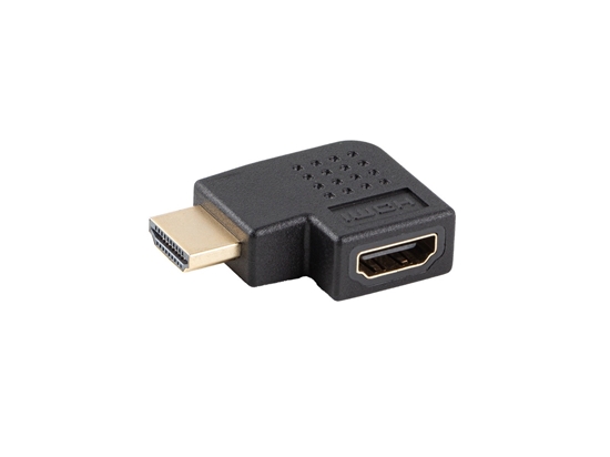 Picture of Adapter HDMI(M)-HDMI(F) 4K katowy lewo czarny AD-HDMI-05 