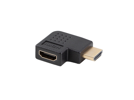 Picture of Adapter HDMI(M)-HDMI(F) 4K kątowy prawo czarny AD-HDMI-06 