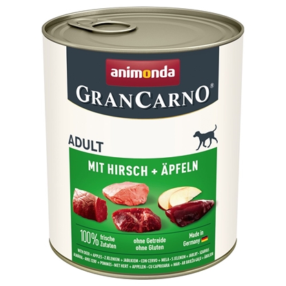 Attēls no ANIMONDA GranCarno Adult Deer and apple - wet dog food - 800g