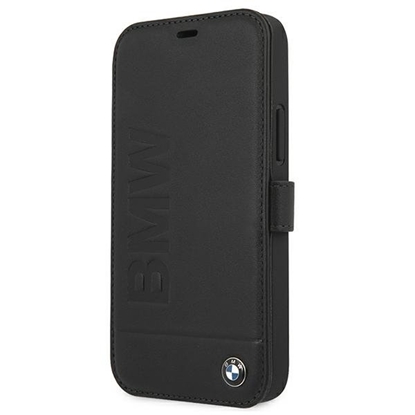 Attēls no BMW BMFLBKP12SSLLBK Bookcase for Apple iPhone 12 Mini