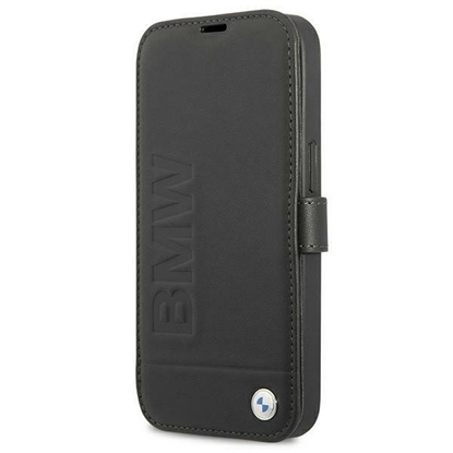 Picture of BMW BMFLBKP13SSLLBK Bookcase for Apple iPhone 13 Mini