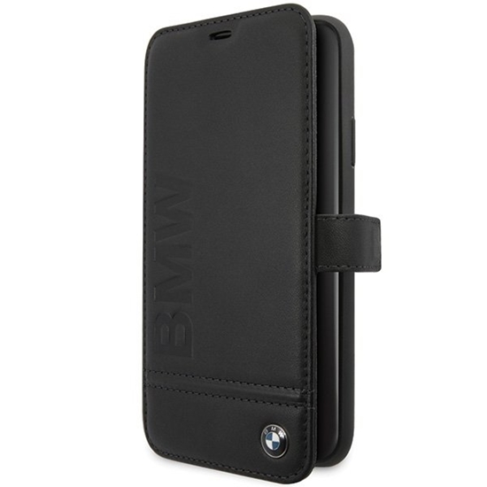 Picture of BMW BMFLBKSN65LLSB Book Case for Apple iPhone 11 Pro Max