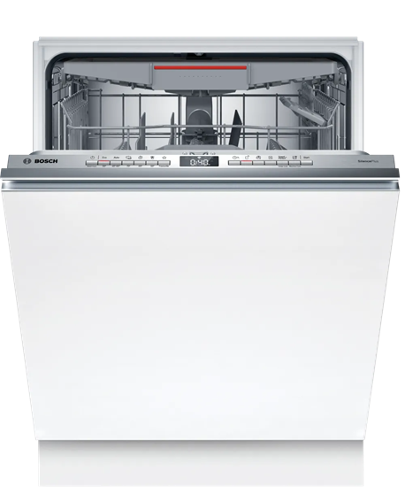 Изображение Dishwasher | SBH4ECX10E | Built-in | Width 60 cm | Number of place settings 14 | Number of programs 6 | Energy efficiency class C | Display | AquaStop function | White