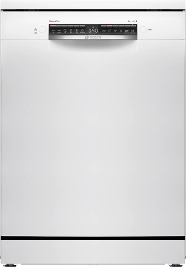 Picture of Dishwasher | SMS4HMW06E | Free standing | Width 60 cm | Number of place settings 14 | Number of programs 6 | Energy efficiency class D | Display | AquaStop function | White