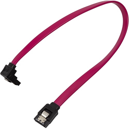 Attēls no Cable SATA III, with 90 Degree Right Angle, 0.3m