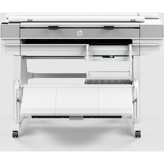 Picture of HP DesignJet T950 AiO All-in-One Printer/Plotter - 36" Roll/A4,A3,A2,A1,A0 Color Ink, Print/Copy/Scan, Sheet Feeder, Auto Horizontal Cutter, LAN, WiFi, 21 sec/A1 page, 120 A1 prints/hour, with Stand