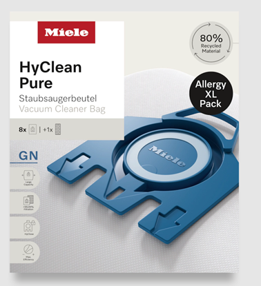 Attēls no Dulkių maišelių ir filtro komplektas MIELE XL-Pack HyCl.Pure GN + HA50 12498170
