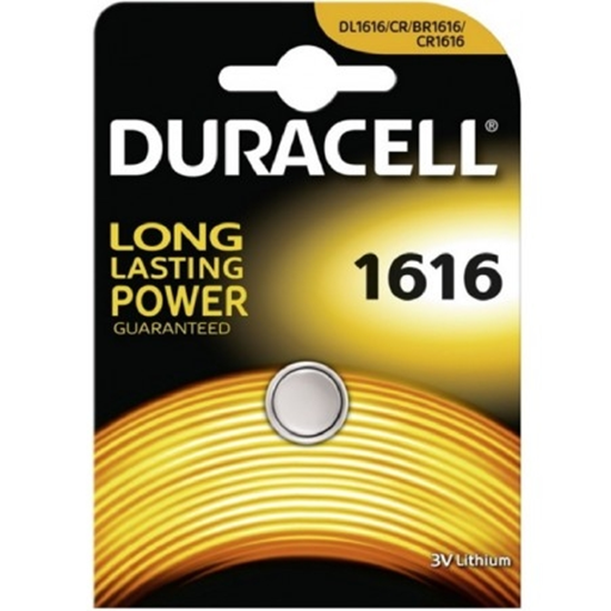 Picture of Duracell CR1616 Lithium 3V Tablet Battery