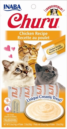 Picture of INABA Churu Chicken - cat treats - 4x14 g