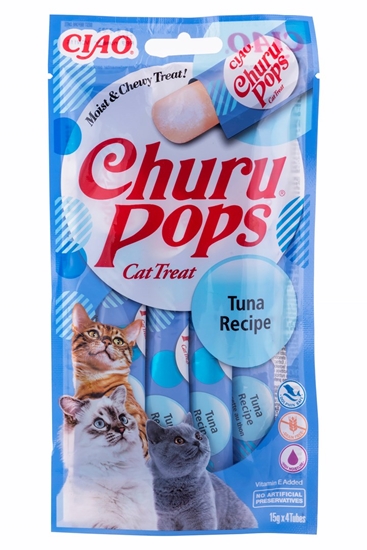 Picture of INABA Churu Pops Tuna - Cat treats - 4x15 g