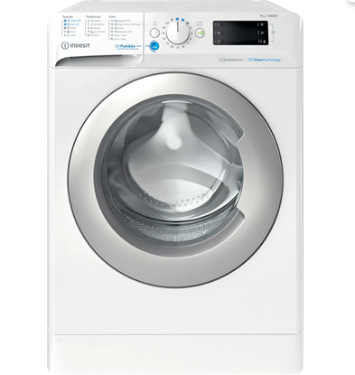 Picture of INDESIT | Washing Machine | BWE 91496X WSV EE | Energy efficiency class A | Front loading | Washing capacity 9 kg | 1400 RPM | Depth 63 cm | Width 59.5 cm | Digital | White