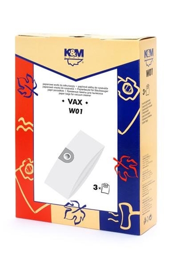 Изображение K&M Vacuum cleaner bag VAX (3pcs)