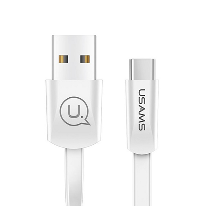 Attēls no Kabel USB Usams USB-A - USB-C 1.2 m Biały (SJ200TC02)