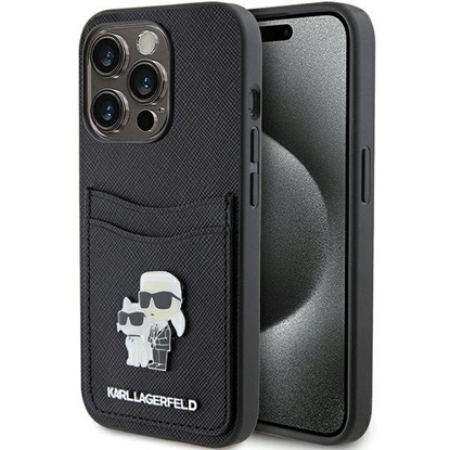 Picture of Karl Lagerfeld KLHCP15LSAPKCNPK Back Case for Apple iPhone 15 Pro