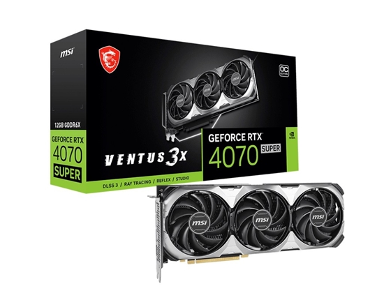 Picture of Karta graficzna GeForce RTX 4070 SUPER 12G VENTUS 3X OC GDDRX6