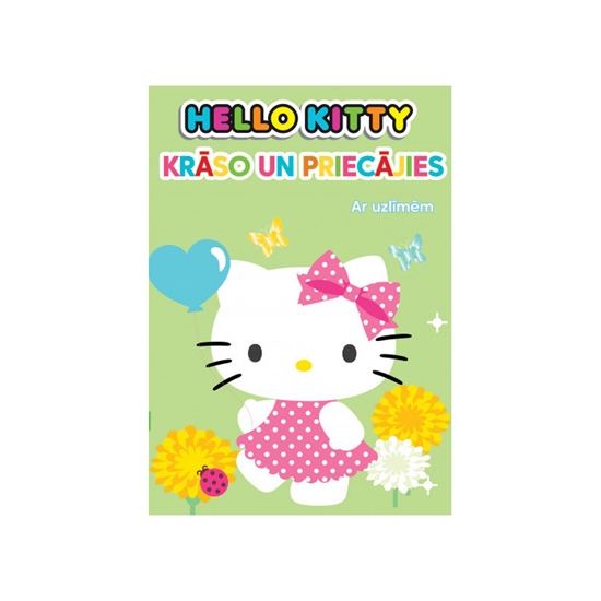 Изображение Krāsojamā grāmata Hello Kitty + uzlīmes