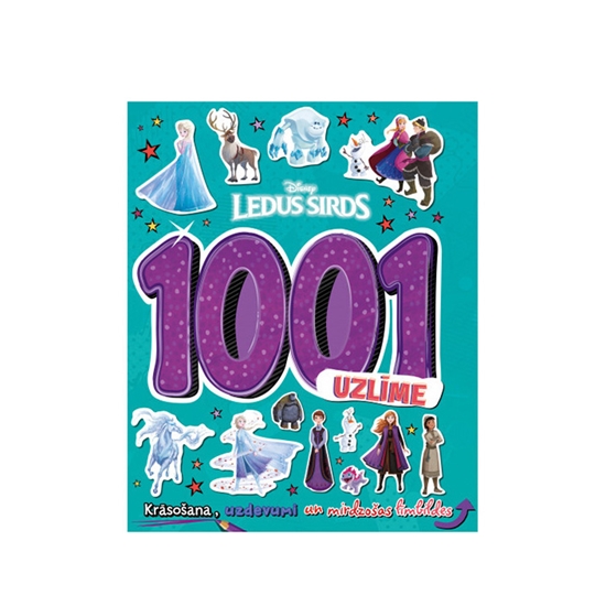 Picture of Krāsojamā grāmata Ledus sirds + 1001 uzlīmes