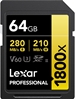 Picture of Lexar memory card SDXC 64GB Professional 1800x UHS-II U3 V60