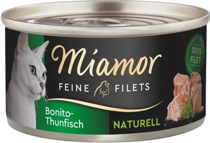 Attēls no MIAMOR Feine Filets Naturell Skipjack tuna - wet cat food - 80g