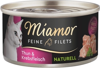 Picture of MIAMOR Feine Filets Naturell Tuna with crab - wet cat food - 80g