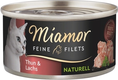 Picture of MIAMOR Feine Filets Naturell Tuna with salmon - wet cat food - 80g