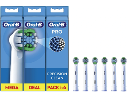 Attēls no Oral-B | Precision Clean Brush Set | EB20RX-6 | Heads | For adults | Number of brush heads included 6 | White