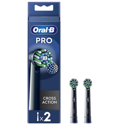 Attēls no Oral-B | Replaceable toothbrush heads | EB50BRX-4 Cross Action | Heads | For adults | Number of brush heads included 4 | Black