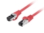 Attēls no Patchcord kat.8.1 S/FTP CU 0.5m czerwony fluke