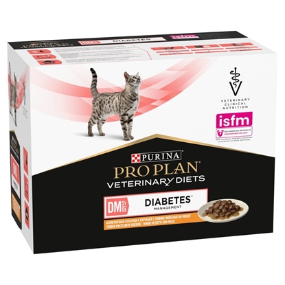 Picture of PURINA Pro Plan Veterinary Diets DM St/Ox Diabetes Management - wet cat food - 10 x 85g