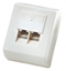 Picture of ROLINE Surface Mount Wall Jack, Cat.5e, unshielded white