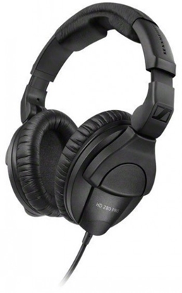 Изображение SENNHEISER HD 280 PRO, DYNAMIC HI-FI STEREO HEADPHONES, 64 ?, CLOSED, ADJUSTABLE HEADBAND, COILED CABLE 3M, JACK 3.5MM, BLACK