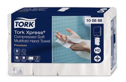 Изображение Tork Xpress Soft vairākkārt saspiesti, mīksti papīra dvieļi, H2 100888