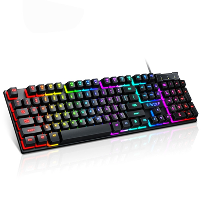 Picture of T-WOLF T20 Wired Gaming Keyboard RGB (EN)