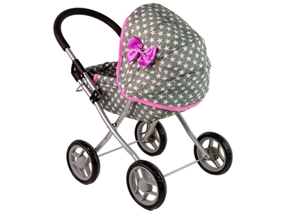 Изображение Vaikiškas vežimėlis lėlėms, baltos žvaigždės