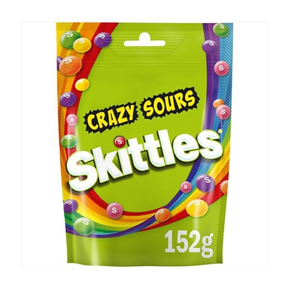 Изображение Želejkonfektes Skittles Crazy Sours 152g