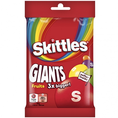 Attēls no Želejkonfektes Skittles Giants Fruits 116g
