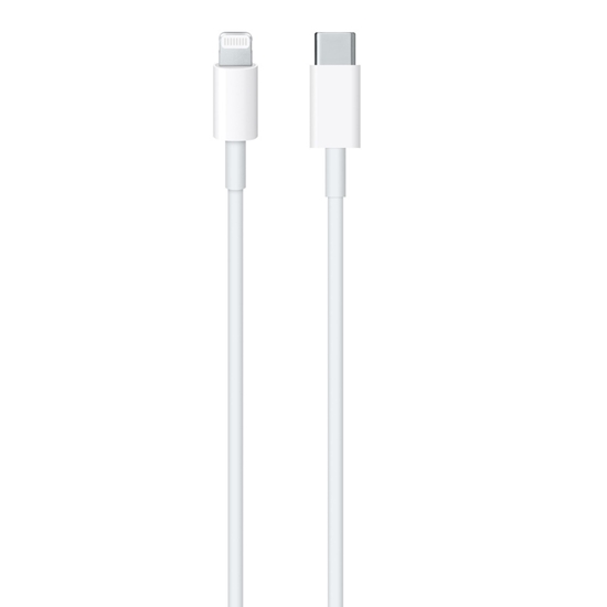 Изображение CP CBL1 Izturīgs TPE 20W PD USB-C uz Lightning Datu un Uzlādes 1m Vads Balts (OEM)