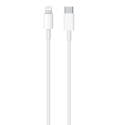 Изображение CP CBL2 Izturīgs TPE 20W PD USB-C uz Lightning Datu un Uzlādes 2m Vads Balts (OEM)