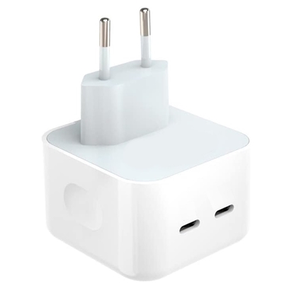 Attēls no CP CH1 35W Divu portu USB-C Ātrs Lādētājs priekš visām Apple ierīcēm (Analogs A2676 MNWP3ZM/A) Balta (OEM)