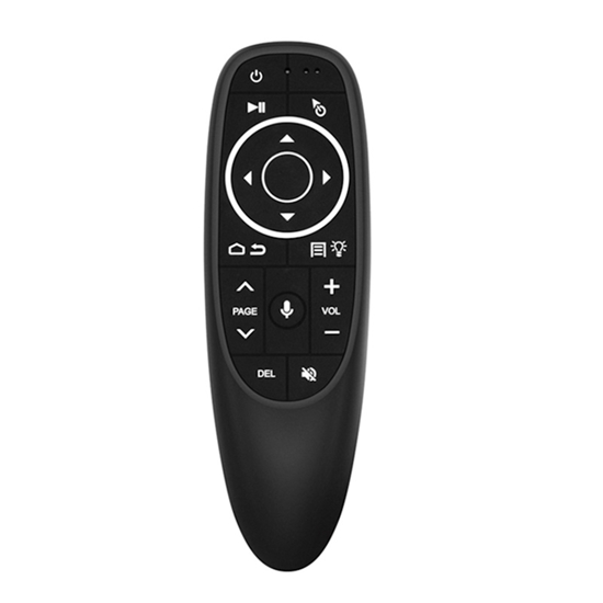 Picture of CP G10s Pro Universāla Smart TV Air Mouse - Bezvadu / IR Pults Balss Asistents & Giroskops un LED Melna