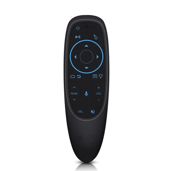 Изображение CP G10SPROBTS Universāla pults Smart TV / PC Air Mouse - Bluetooth / Wireless / IR Remote & Gyroscope / LED Melna