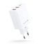 Attēls no Evelatus ETC06 Premium 32W adaptīvs 3 Portu 5V-12V 2x USB / USB-C Tīkla lādētājs Bats