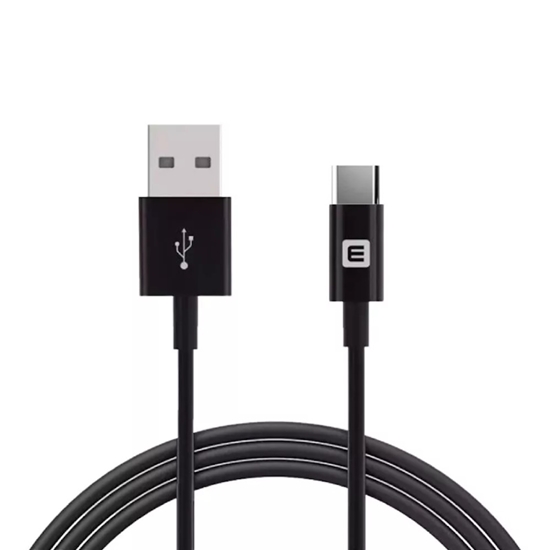 Picture of Evelatus TPC0 Izturīgs TPE USB uz USB-C (Type-C) Universāls Ātrs 3.1A Uzlādes kabelis 1m Melns