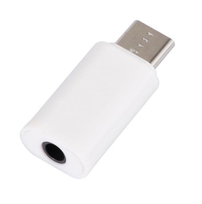 Picture of iLike AX6 USB-C (Type-C) uz 3.5mm Audio ligzdas AUX Adapteris Balts (OEM)