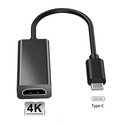 Picture of iLike HD7 USB-C Spraudnis uz HDMI 4K ligzda Audio un Video Kabeļa adapteris 10cm - Konvertētājs Melns (OEM)