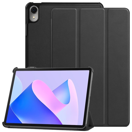 Picture of iLike Tri-Fold Plāns Eko-Ādas Statīva Maks Apple iPad Pro 12.9'' 6th Gen (2023) / 2020 / 2021 / 2022 Melna