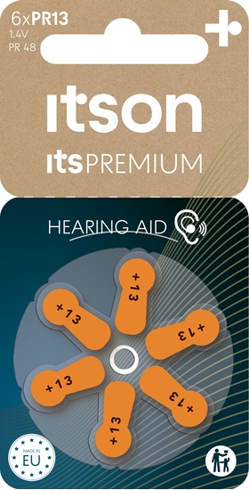 Изображение itson itsPREMIUM hearing aid battery PR13IT/6RM