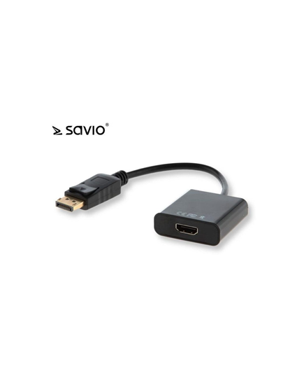 Изображение Kabeļa adapteris Savio CL-55|B DisplayPort (Male) 