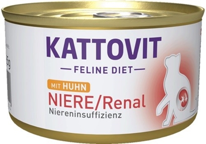 Изображение KATTOVIT Feline Diet Niere/Renal Chicken - wet cat food - 185g